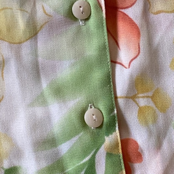 ALIA petite floral button down shirt size 16P - Picture 5 of 10